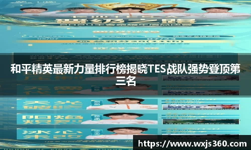 和平精英最新力量排行榜揭晓TES战队强势登顶第三名