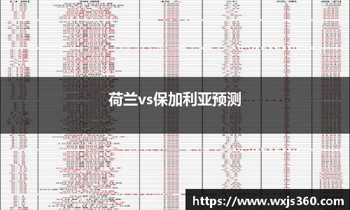 荷兰vs保加利亚预测
