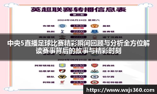 中央5直播足球比赛精彩瞬间回顾与分析全方位解读赛事背后的故事与精彩时刻