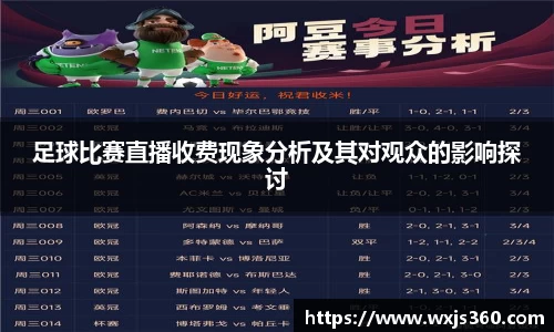 足球比赛直播收费现象分析及其对观众的影响探讨