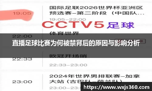 直播足球比赛为何被禁背后的原因与影响分析