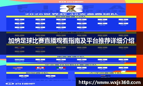 加纳足球比赛直播观看指南及平台推荐详细介绍