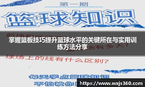掌握篮板技巧提升篮球水平的关键所在与实用训练方法分享